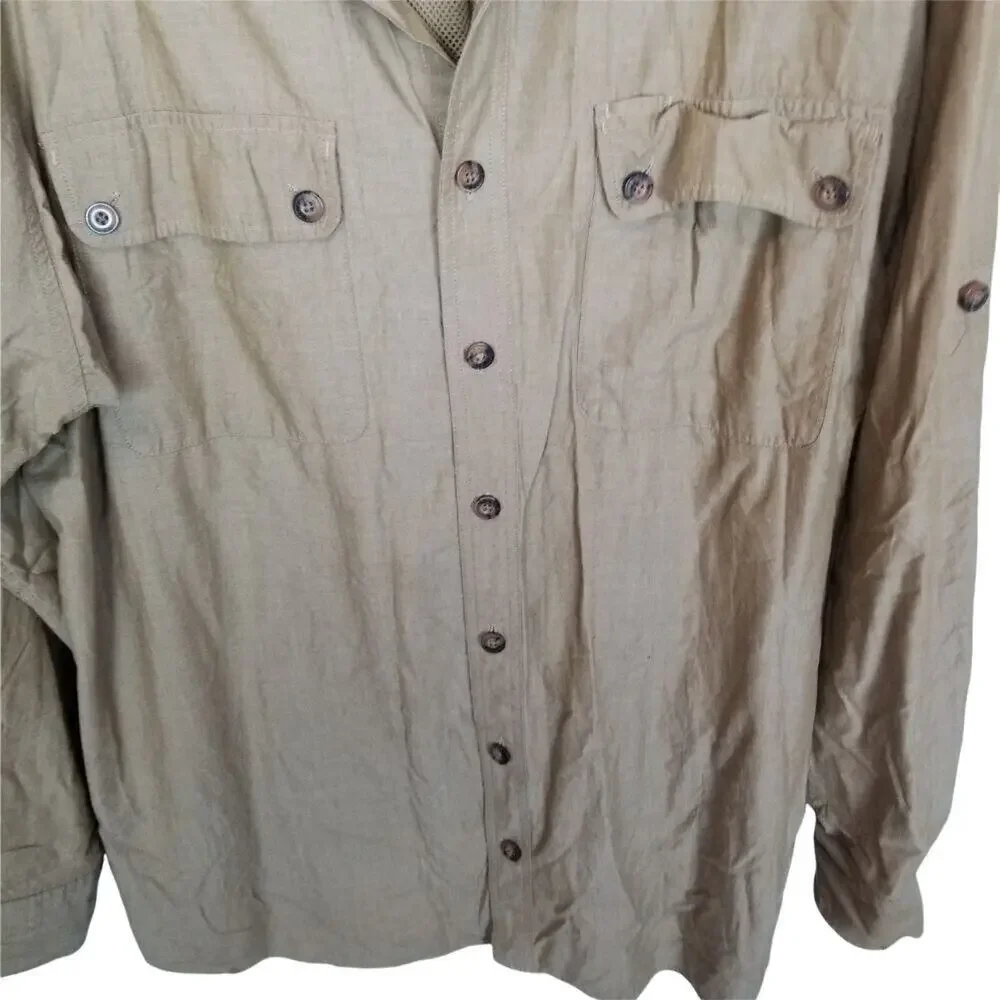 Duluth Trading Co Mens Work Shirt Size LT Utility Gorpcore Outdoor Minimalist